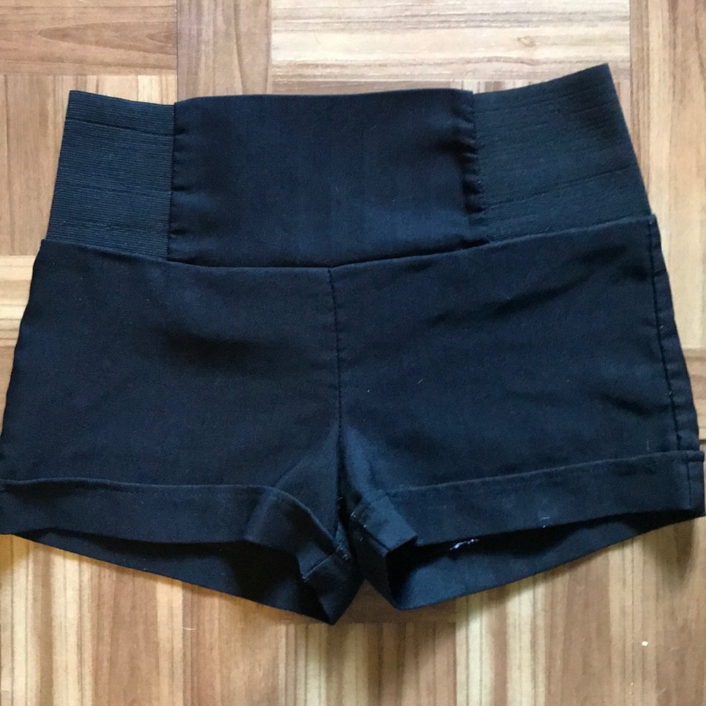 Black High Waisted Shorts